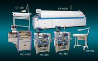 “High Throughput Flex Line” is one of Manncorp’s two new turnkey lines. Enhancing speed and versatility are two MC-385 pick and place systems, attaining combined speed of 10,000 cph. Also included is an automatic stencil printer, an 8-zone lead-free reflow oven and two conveyors.